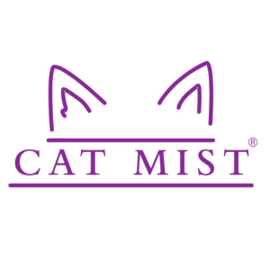 Catmists logga. Två kattöron och texten Cat Mist